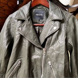 NWOT Madewell Washed Leather Jacket